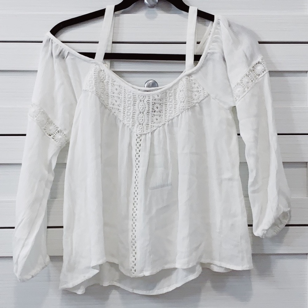 Cold shoulder blouse brand new with tags!